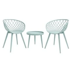3-Piece Kurv Outdoor Chat Set, Sage