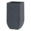 All-Weather Charcoal Grey Square Planter, 25.5" -Patio Furniture Sales Store all weather charcoal grey square planter 25.5