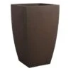 All-Weather Modern Brown Square Planter, 30"