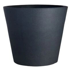 All Weather Proof Charcoal Linea Low & Planter, 26.5x30.7