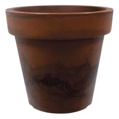 All Weather Proof Essential Corten Steel Round Planter, 20x22.4