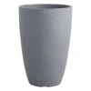 All Weather Proof Modern Charcoal Conic Planter, 21.7x14.8 -Patio Furniture Sales Store all weather proof modern charcoal conic planter 21.7x14.8