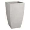 All-Weather Square Stone Linea Planter, 30"