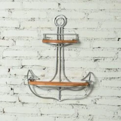 Anchor Shelf Outdoor Wall Decor, 20" -Patio Furniture Sales Store anchor shelf outdoor wall decor 20 2