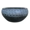 Anthony Black Bowl Planter, 14" -Patio Furniture Sales Store anthony black bowl planter 14