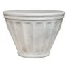 Baccellato White Bell Planter, 14" -Patio Furniture Sales Store baccellato white bell planter 14