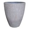 Bailey Fossil Bark Design Concrete Egg Shaped Planter, 21.5" -Patio Furniture Sales Store bailey fossil bark design concrete egg shaped planter 21.5