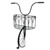 Black Bike Head Outdoor Wall Planter, 30"