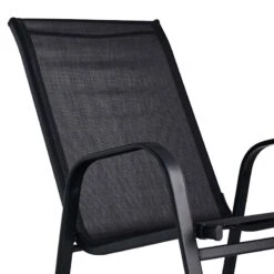 Black Sling Patio Rocking Chair -Patio Furniture Sales Store black sling patio rocking chair 2
