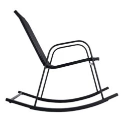 Black Sling Patio Rocking Chair -Patio Furniture Sales Store black sling patio rocking chair 3