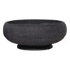 Black Terrazzo-Look Bowl Planter, Small -Patio Furniture Sales Store black terrazzo look bowl planter small