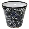 Blue Talavera Ceramic Pot, 11" -Patio Furniture Sales Store blue talavera ceramic pot 11
