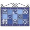 Blue Talavera Tile Mosaic Outdoor Wall Decor, 17x14 -Patio Furniture Sales Store blue talavera tile mosaic outdoor wall decor 17x14 1