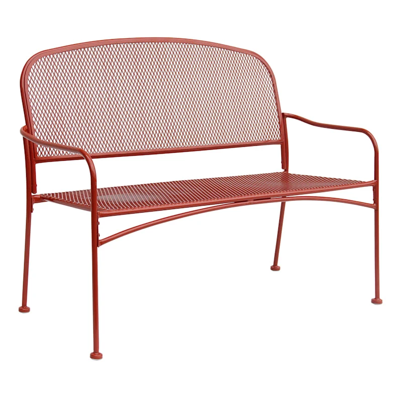 Bright Fun Outdoor Bench, Ketchup Red 3 Bright Fun Outdoor Bench, Ketchup Red