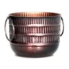 Bronze Metal Handle Pot, Large -Patio Furniture Sales Store bronze metal handle pot large