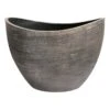 Bronze Wave Angled Planter, 11.8" -Patio Furniture Sales Store bronze wave angled planter 11.8