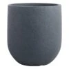 Charcoal Grey Rustic Cask Planter, Medium