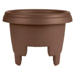 Chocolate Brown Deck Rail Planter, 12"