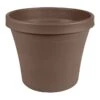 Chocolate Terra Living Planter With Pre-Drilled Hole, 16" -Patio Furniture Sales Store chocolate terra living planter with pre drilled hole 16