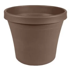 Chocolate Terra Living Planter With Pre-Drilled Hole, 16"