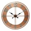 Copper Colored Iron Outdoor Wall Clock, 29" -Patio Furniture Sales Store copper colored iron outdoor wall clock 29