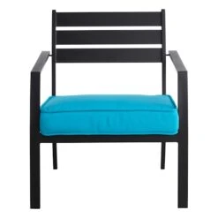 Crosby St Grammercy Black Steel Outdoor Sling Chair -Patio Furniture Sales Store crosby st grammercy black steel outdoor sling chair 2