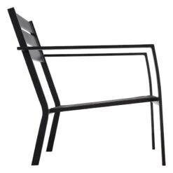 Crosby St Grammercy Black Steel Outdoor Sling Chair -Patio Furniture Sales Store crosby st grammercy black steel outdoor sling chair 3