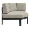 Crosby St Soho Outdoor Collection Black Steel Corner Chair