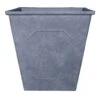 Dark Grey Square Planter, 14" -Patio Furniture Sales Store dark grey square planter 14