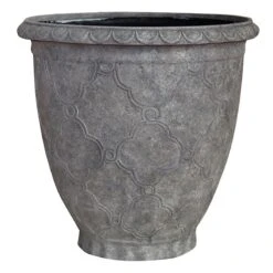 Delorme Grey Stone Planter, 18"