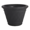 Diamante Black Planter, 20" -Patio Furniture Sales Store diamante black planter 20
