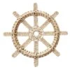 Faux Wicker Ship's Wheel Outdoor Wall Decor, 24" -Patio Furniture Sales Store faux wicker ships wheel outdoor wall decor 24