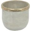 Foiled Natural Ceramic Planter, 7"
