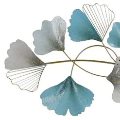 Found & Fable Metal Ginkgo Outdoor Wall Decor, 40x20 -Patio Furniture Sales Store found fable metal ginkgo outdoor wall decor 40x20 2