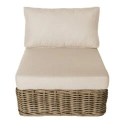 Found & Fable Set Of 2 Hamptons All-Weather Wicker Armless Outdoor Chair With Cushion -Patio Furniture Sales Store found fable set of 2 hamptons all weather wicker armless outdoor chair with cushion 4