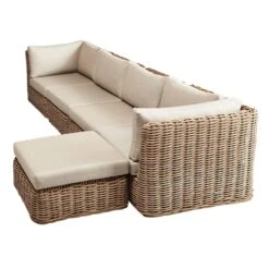 Found & Fable Set Of 2 Hamptons All-Weather Wicker Armless Outdoor Chair With Cushion -Patio Furniture Sales Store found fable set of 2 hamptons all weather wicker armless outdoor chair with cushion 5