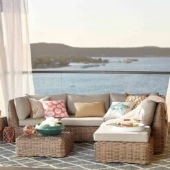 Found & Fable Set Of 2 Hamptons All-Weather Wicker Armless Outdoor Chair With Cushion -Patio Furniture Sales Store found fable set of 2 hamptons all weather wicker armless outdoor chair with cushion 8