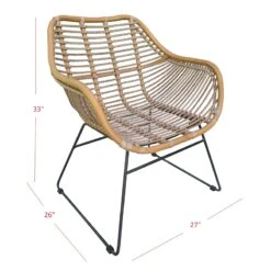Found & Fable Wates All-Weather Natural Wicker Outdoor Chair -Patio Furniture Sales Store found fable wates all weather natural wicker outdoor chair 6