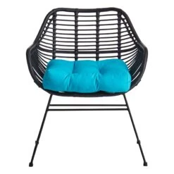 Found & Fable Wates All-Weather Wicker Outdoor Chair, Black -Patio Furniture Sales Store found fable wates all weather wicker outdoor chair black 2