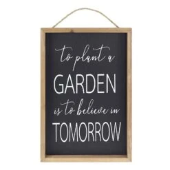 Garden Sentiment Wooden Outdoor Wall Sign, 18"