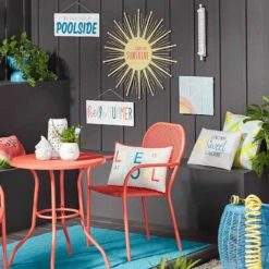 Good Day Sunshine Outdoor Wall Sign, 30" -Patio Furniture Sales Store good day sunshine outdoor wall sign 30 1