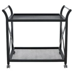 Grammercy Black Steel Slat Outdoor Chaise Lounge Chair -Patio Furniture Sales Store grammercy black steel slat outdoor chaise lounge chair 3