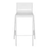 Grammercy White Steel Slat Outdoor Bar Stool -Patio Furniture Sales Store grammercy white steel slat outdoor bar stool