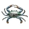 Green & Blue Metal Crab Outdoor Wall Decor, 12"