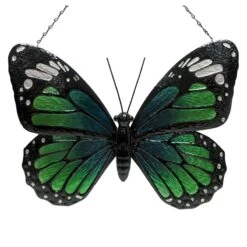 Green Butterfly Outdoor Wall Decor, 13" -Patio Furniture Sales Store green butterfly outdoor wall decor 13 1