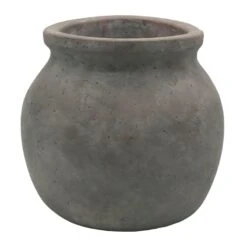Grey Round Triangle Pot, Medium