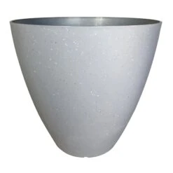 Grey Terrazzo-Look Egg Planter, 11"