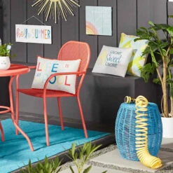 Hello Summer Metal Outdoor Wall Sign, 8x20 -Patio Furniture Sales Store hello summer metal outdoor wall sign 8x20 3