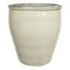 Honeybloom Berlin White Ceramic Planter, 10.4" -Patio Furniture Sales Store honeybloom berlin white ceramic planter 10.4