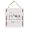 Honeybloom Family Gathers Here Pallet Outdoor Wall Sign, 12" -Patio Furniture Sales Store honeybloom family gathers here pallet outdoor wall sign 12
